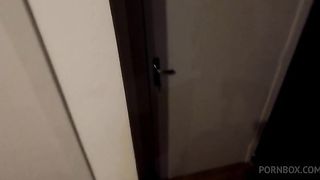 I fucked another hot office worker candidate on the couch that made me horny and then I put her to suck before eating her on the couch