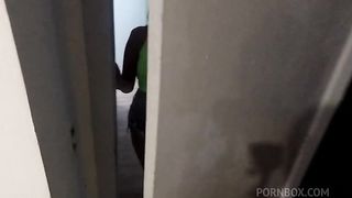 I fucked another hot office worker candidate on the couch that made me horny and then I put her to suck before eating her on the couch