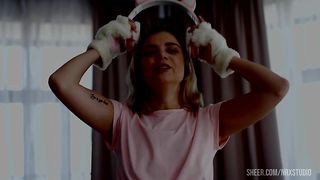 Piss + ANAL Fisting with small beauty Bella Grey! Only ANAL