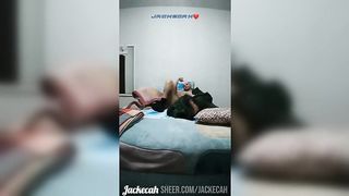 Married slept with lovers and recorded it for the cuckold to watch, put the shorts aside and fucked without a condom