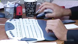 Sexy secretary gets banged by boss