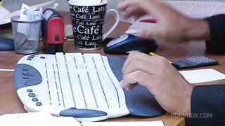 Sexy secretary gets banged by boss