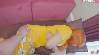 Stepson wakes up stepmom with hard dick in mouth and fucks her ass.