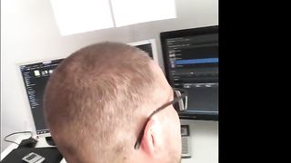 Big guy fucks tiny wife in pussy and ass on table