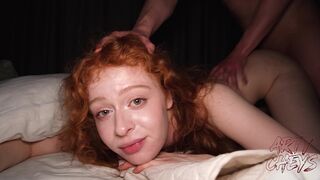 MY FAVOURITE REDHEAD DOING FIRST TIME SEX ON THE PROGECT..