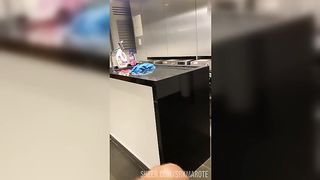 I took the maid in the laundry and put her on her knees to suck my dick and then I fucked her pussy nice