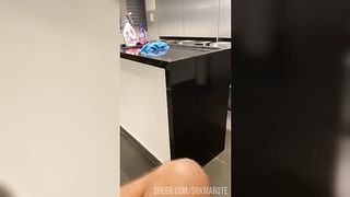 I took the maid in the laundry and put her on her knees to suck my dick and then I fucked her pussy nice