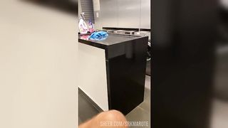 I took the maid in the laundry and put her on her knees to suck my dick and then I fucked her pussy nice