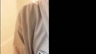 シャワーでじーぱん濡らした後に全身びしょ濡れ状態でオナニーする可愛い女子◯生。【