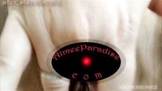 Writer Peter Stone invites you to an exhibition where the main exhibit is the cunt of his webmodel wife AimeeParadise ))
