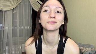Beautiful brunette and her virgin holes crave cock