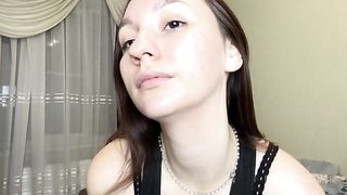 Beautiful brunette and her virgin holes crave cock