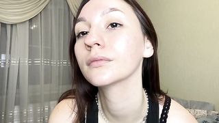 Beautiful brunette and her virgin holes crave cock