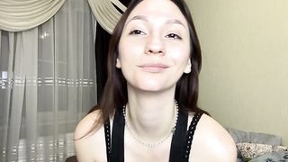 Beautiful brunette and her virgin holes crave cock