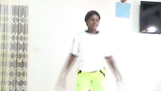 Fucking in the gym. She gets fucked by spn sports coach in the gym during exercises with his big ey long cock tight and plump