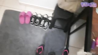 Submissive wife trying anal