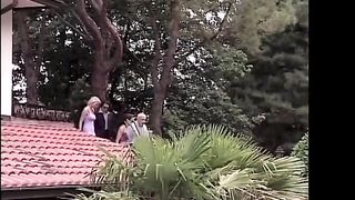 2 women and 2 men great orgy by the pool