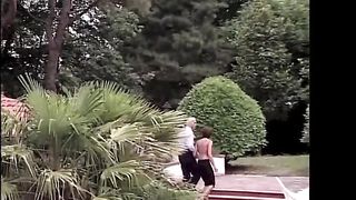 2 women and 2 men great orgy by the pool
