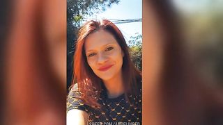 Girl drinks beer in the park. She rubs her pussy until she cums. Real Squirt Orgasm