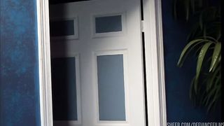 Blonde Babe Gives Him Head and Gets Her Ass Fucked