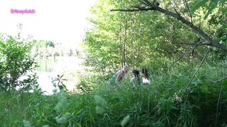 We went to chill at the waterside. We got caught ending up extreme double fisting and squirting. But we cleaned up the mess ;)