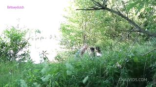 We went to chill at the waterside. We got caught ending up extreme double fisting and squirting. But we cleaned up the mess ;)