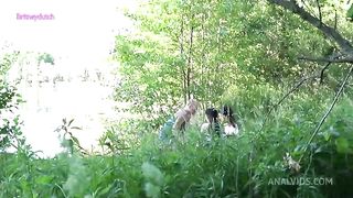 We went to chill at the waterside. We got caught ending up extreme double fisting and squirting. But we cleaned up the mess ;)