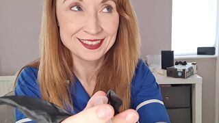 NURSE CLINICAL TRIAL DEGRADATION WITH ROUGH HAND JOB AND PEGGING PUNISHMENT