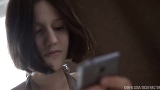 Slim teen double penetrated