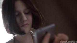 Slim teen double penetrated