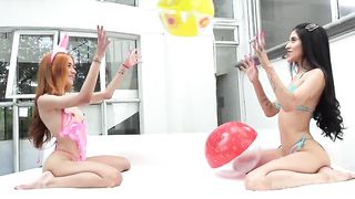 Testing the DAP for the first time LITTLE CHLOE and HELEN STAR. DP. DAP. 5 on 2 + Pissing. LTP237