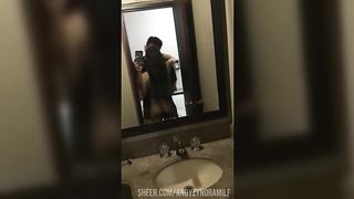 Horny couple has hard and passionate sex in surprise hotel in long stockings POV