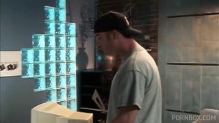 Dark Haired Beauty Takes on Two Big Dicks at Once