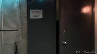 Dark Haired Beauty Takes on Two Big Dicks at Once