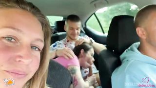 Amazing amateur foursome with partner swap