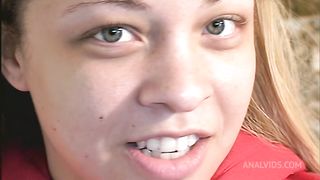 Tia Sweet Gets Her Teen Tight Asshole Drilled Outdoors