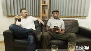 Interracial Threesome with Anal gap for Alyson