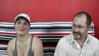 Boom boom boom it's happening there:Phoebe Luxure gets fucked in front of her cuckold hubby!