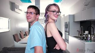 ACES OF PORN - A EMO TOP MODEL IS COCK THROATED HARD BY A BIG HARD DICK.