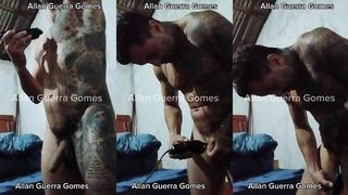 AUTO DEPILACAO DO LUTADOR DE MMA ALLAN GUERRA GOMES