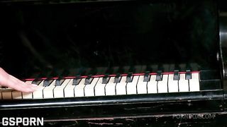 Sexy red lingerie and hot anal sex fucking a brunette girl