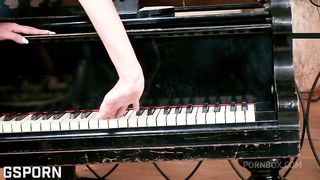 Sexy red lingerie and hot anal sex fucking a brunette girl