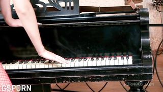 Sexy red lingerie and hot anal sex fucking a brunette girl