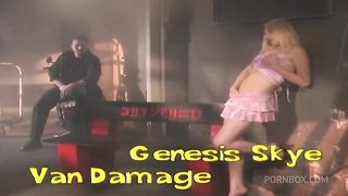 Blonde Busty Doll Gets Her Ass Hammered