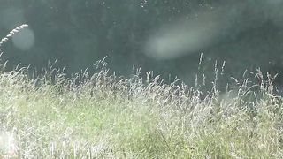 Three girls do strange things on the lake; fisting party