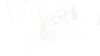 Brazilian ebony fitness cutie Rebeca Villar fucked by 2 huge cocks (DP, Anal, monster cock, BBC, gapes, 2on1,ebony, ATM)OB184