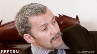 Hot brunette secretary is waiting for hot anal sex by boss