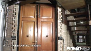 Gabriela and Rayla: double fuck and threesome with the slave