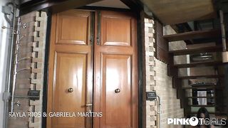 Gabriela and Rayla: double fuck and threesome with the slave