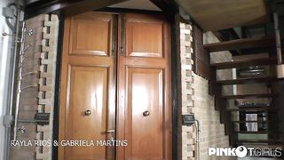 Gabriela and Rayla: double fuck and threesome with the slave